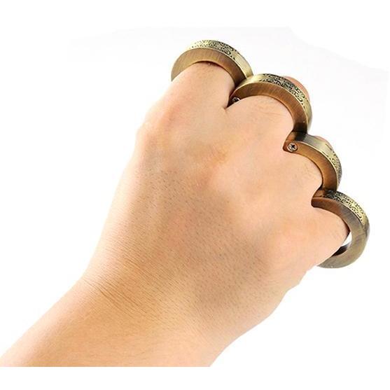 Zinc Alloy Folding Brass Knuckles Self Defense Tools For Women - Tacsafeworld EDC Gadgets
